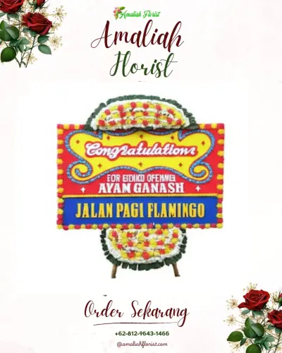 Bunga Papan Congratulation di Kresek